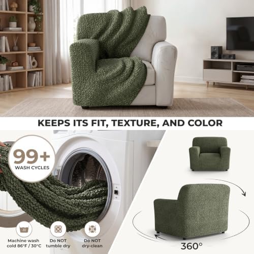 Premium Stretch Couch Covers for Sofa - Sofa Chair Cover Washable, Dogs &...