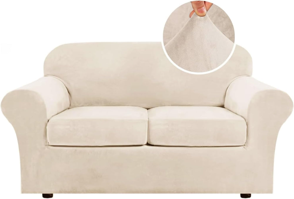 H.VERSAILTEX 3 Piece Stretch Sofa Covers Couch Covers