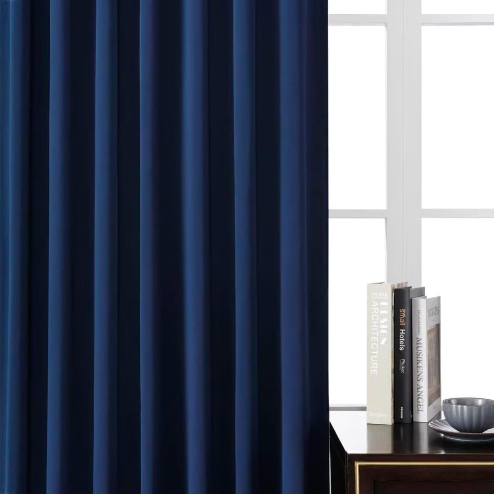 Joydeco Blackout Curtains 96 Inches Long, Thermal Insulated Black Out Curtain...