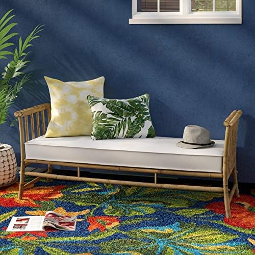 Statra Siesta Daybed Lounger Bamboo Bench Sofa Ottoman Seat, 26"H x 22&q...