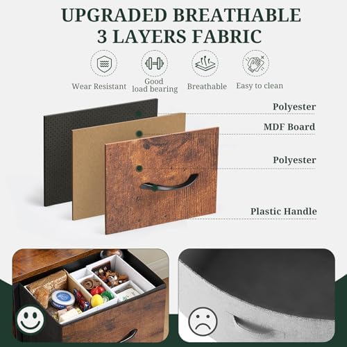 9-Drawer Dresser for Bedroom, Anti-Tip Tall Storage Organizer