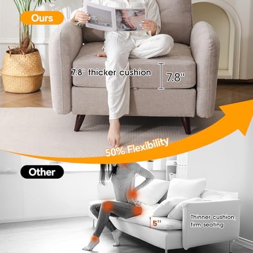 Rexulqo Oversized Accent Chair with All Seats Storage,Comfy Living Room Chair...
