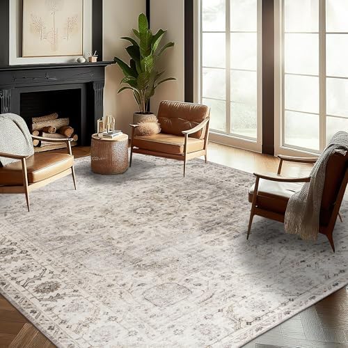 ReaLife Rugs Machine Washable Area Rug - Living Room Bedroom Bathroom Kitchen...