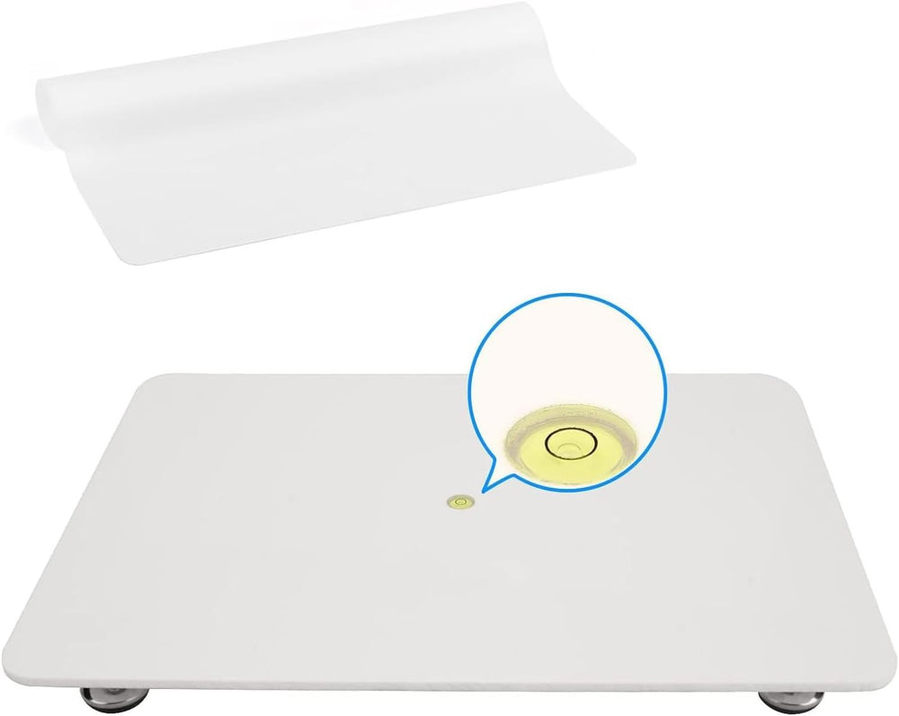 Sunicon Resin Leveling Platform, 29x26cm Acrylic Resin Leveling Table with He...