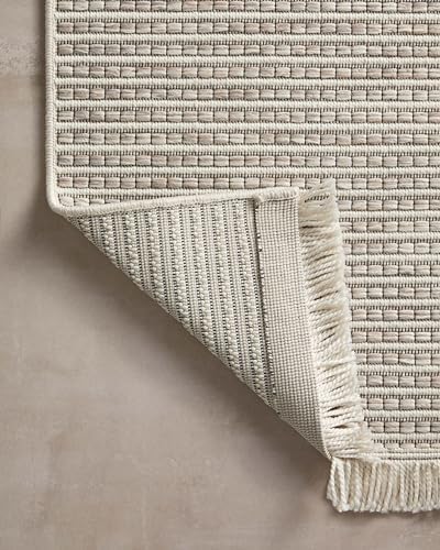 Loloi Amber Lewis Malibu Ivory/Dove 5'-1" x 7'-7" Area Rug