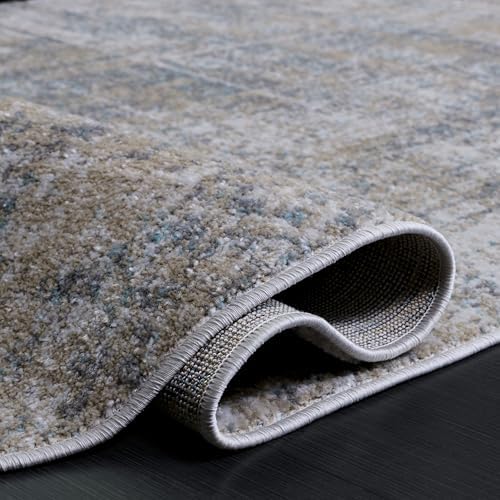 SAFAVIEH Adirondack Area Rug 8x10, Modern Large Beige & Slate ADR207B