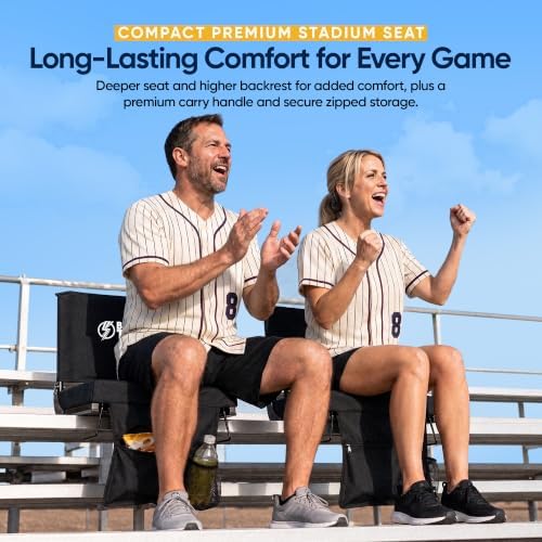 BRAWNTIDE Compact Premium Stadium Seat - Built for Long Days on Bleachers
