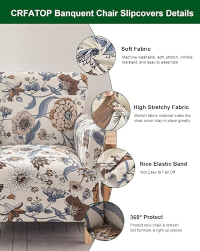 CRFATOP Accent Chair Cover, Stretch Armchair Slipcover for Living Room,22