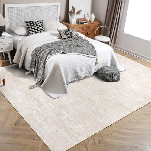 RUGSREAL Living Room Area Rug 9x12 Machine Washable Rug Non-Slip Stain Resist...