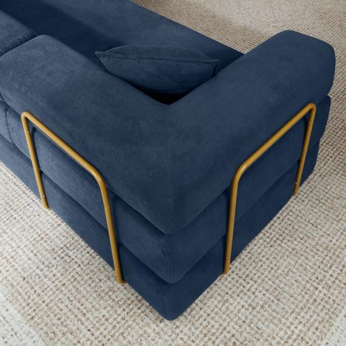 HANXIN 108'' Futon Sleeper Sofa Bed, Boneless Couch for Living Room, ...