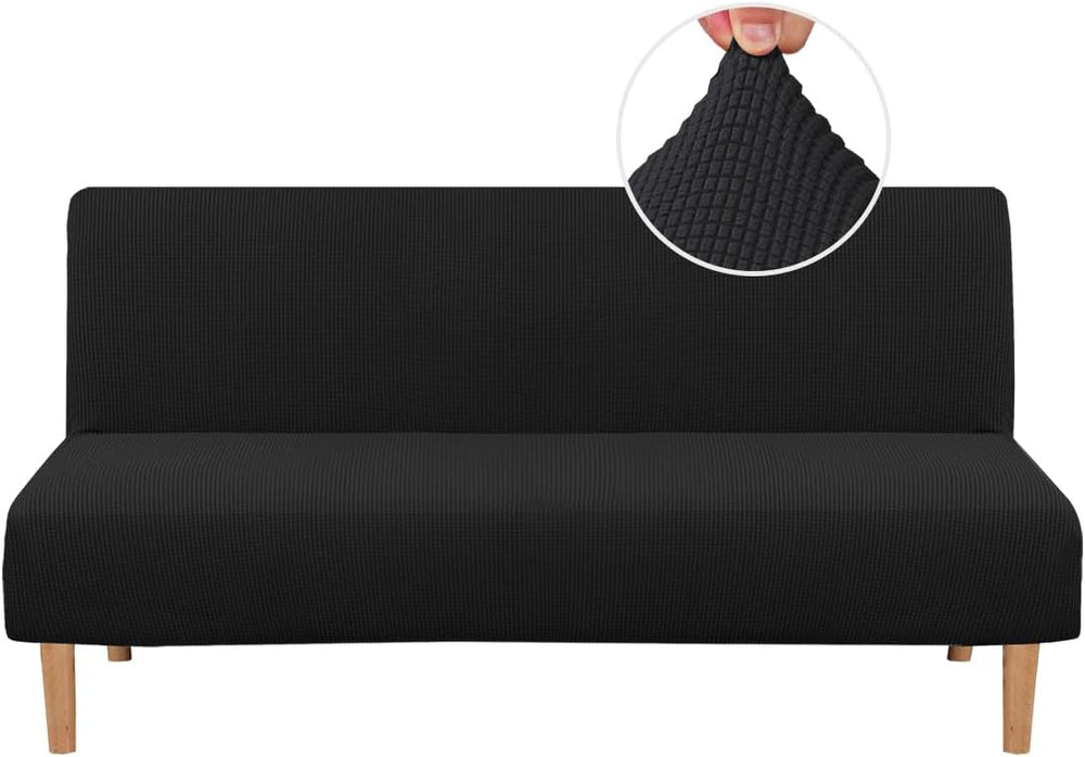 H.VERSAILTEX Armless Futon Cover Stretch Sofa Bed Slipcover Protector Elastic...