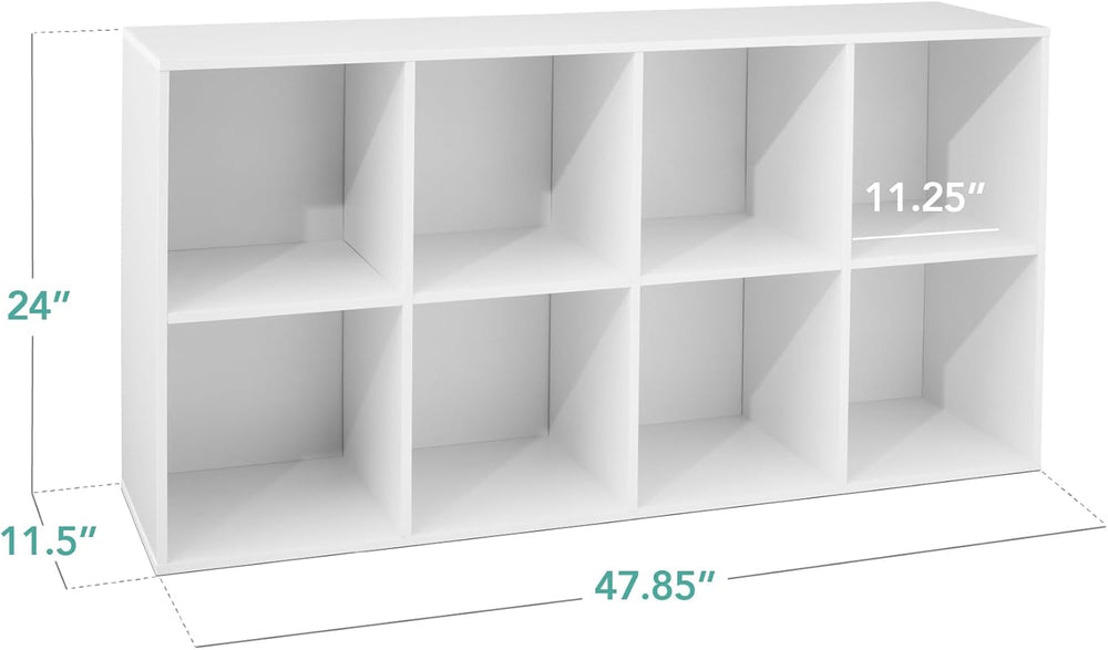 Best Choice Products 8-Cube Storage Organizer, 11in Shelf Opening, Bookcase, ...
