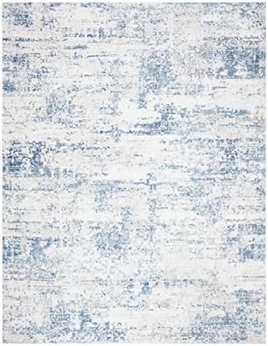 SAFAVIEH Amelia Area Rug 8'x10', Modern Ivory & Blue ALA700A