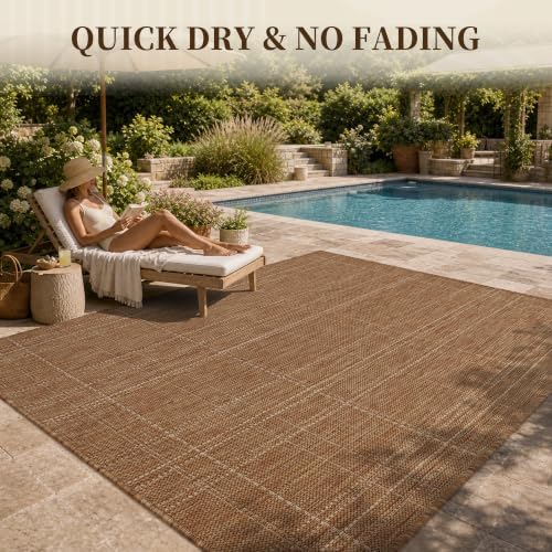 PADOOR-Outdoor Rug-Patio Rug 4x6 ft Polypropylene Indoor Outdoor Rugs Outdoor...
