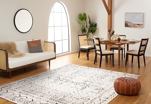SAFAVIEH Tulum Area Rug 8'x10', Boho Ivory & Grey TUL268A