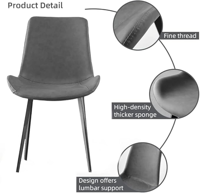 Dining Chairs Set of 4, Modern Kitchen & Dining Room Chairs, Upholstered ...