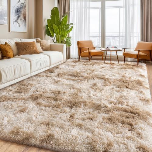 5x7ft Upgrade Non-Slip Area Rugs, Living Room Shaggy Rug, Fluffy Carpets