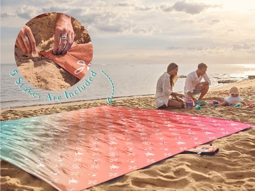 WEKAPO Beach Blanket Waterproof Sandproof Oversized Extra Large Sand Free | B...