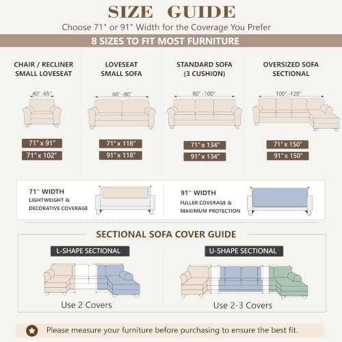 Carriediosa Farmhouse Diamond Pattern Chenille Couch Cover for Sofa 91x134