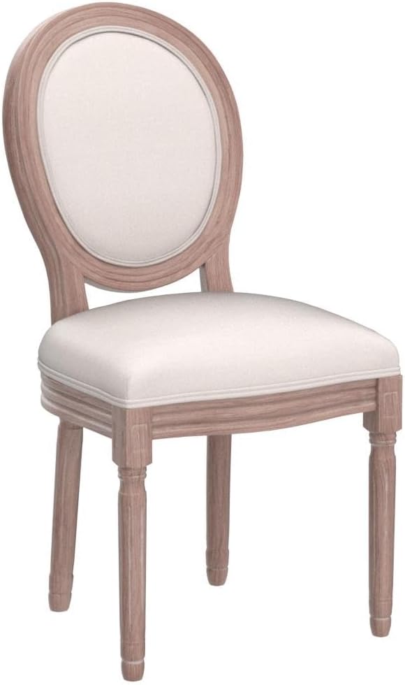 Nrizc French Dining Chairs Set of 6, French Country Dining Chair, Vintage Far...