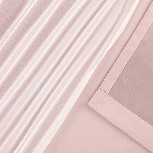 TOWN & COUNTRY LUXE Talia Double Layer Indoor Curtains, Sheer and Room Da...