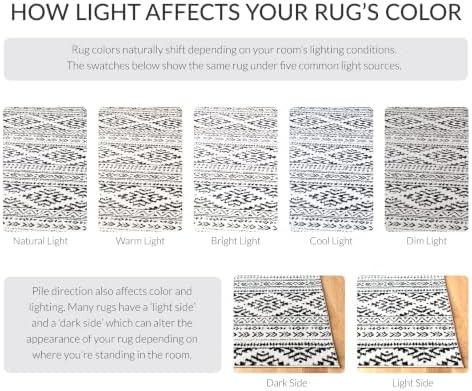 SAFAVIEH Tulum Area Rug 8x10, Large Ivory & Black TUL272B