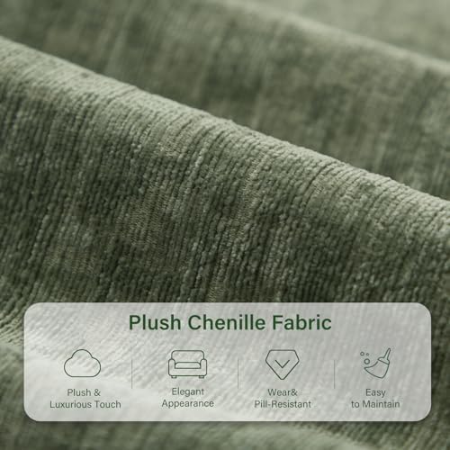 Modern Oversized Accent Reading Chair for Living Room, 43", Chenille, Green