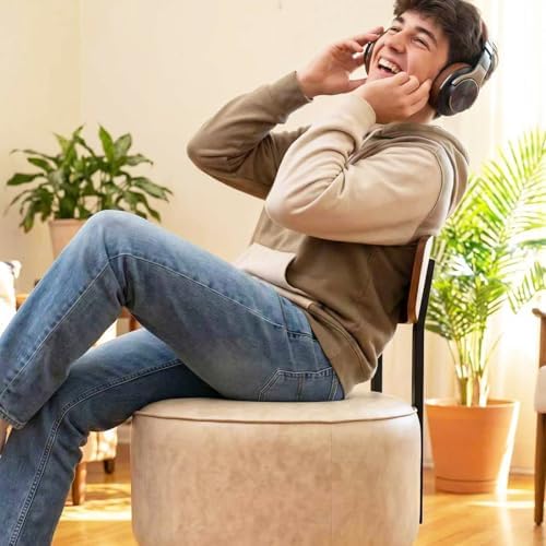 Swivel Accent Chair Living Room Vanity Chair with Back, Sand Gray