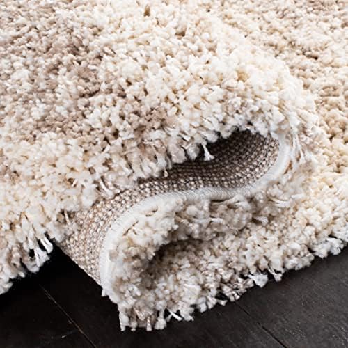 SAFAVIEH Hudson Shag Rug 10x14, Plush Modern X-Large Ivory & Beige SGH206B