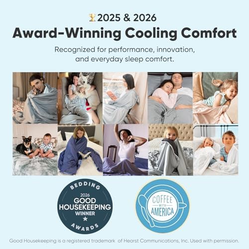 Elegear Arc-Chill 3.0 Cooling Blanket for Hot Sleepers, Twin Size, Grey