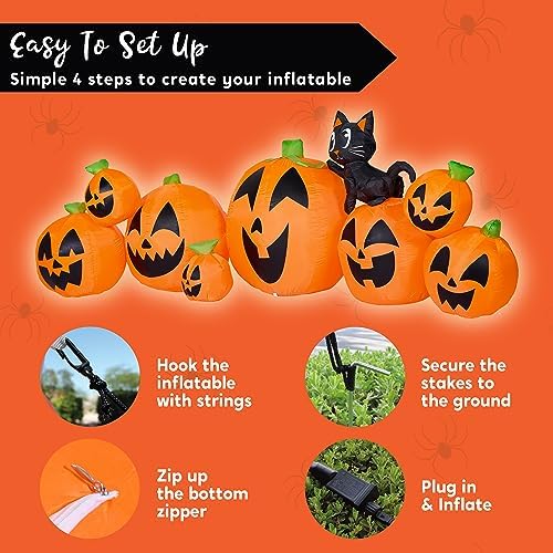 Joiedomi 10 FT Long Halloween Inflatables Outdoor Decorations, Blow Ups Infla...