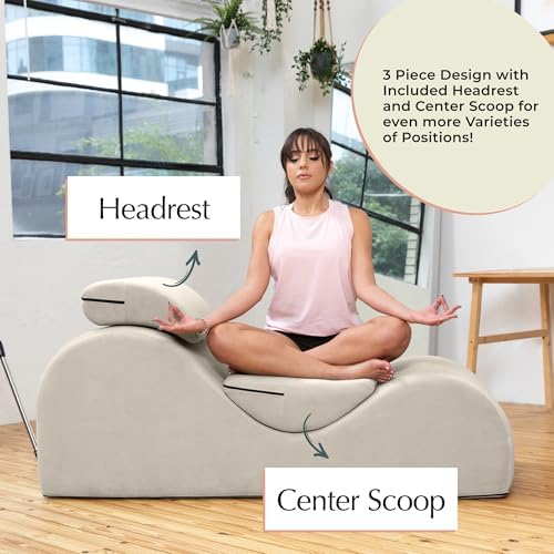 Avana Luvu Lounger - Chaise Lounge Chair for Yoga, Exercise, Massage - High D...