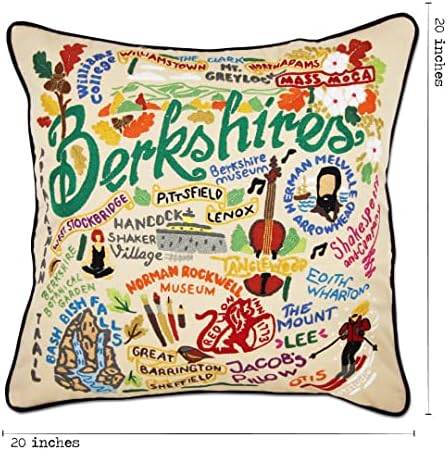 Catstudio Berkshires Hand Embroidered Pillow, Decorative Throw Pillow | Hand ...