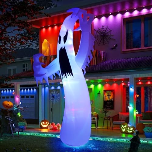 Sizonjoy 12 Ft Giant Halloween Inflatable Ghost, Blow Up Halloween Decoration...