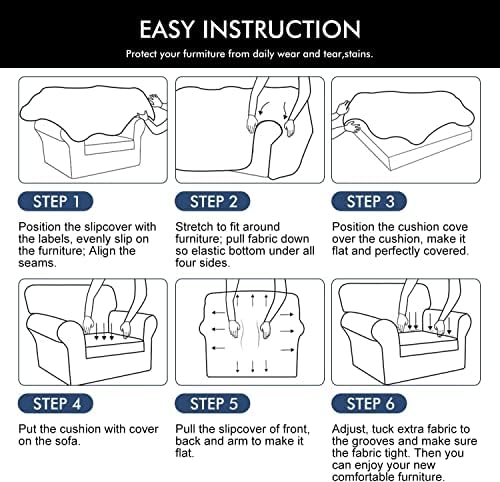 hyha Stretch Couch Covers, Chair/Sofa Covers, Armchair Slipcover for Dogs