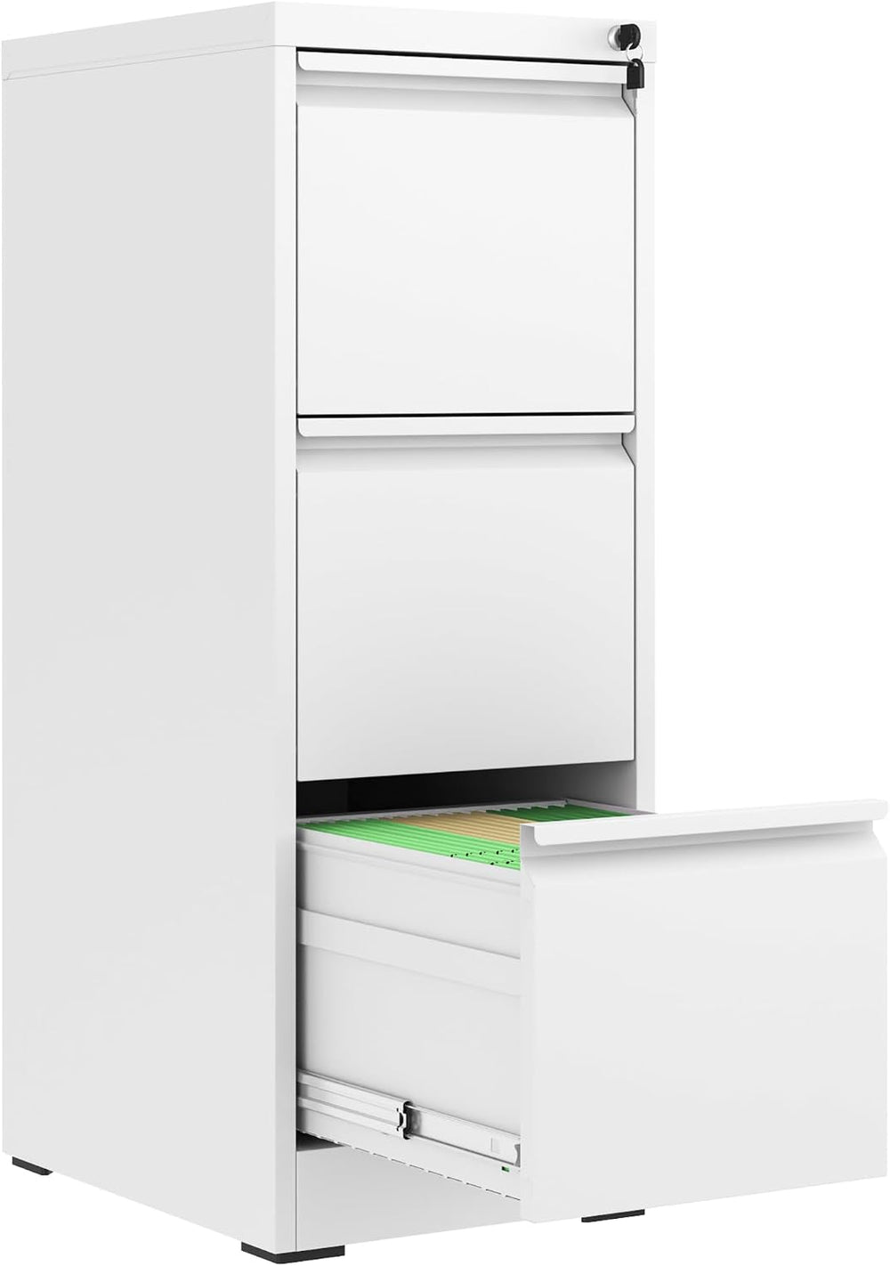 3 Drawer File Cabinet, Vertical File Cabinets with Lock for Home Office,Heavy...