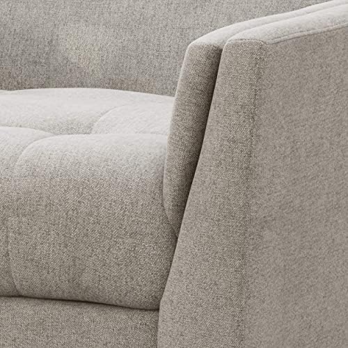 Christopher Knight Home Evelyn Mid Century Modern Fabric Arm Chair, Beige &am...