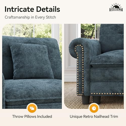SUNSHINE VALLEY Modular Sectional Sofa Set Living Room 3-Piece Deep Seats | M...
