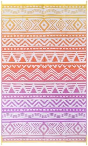 Lahome Outdoor Rug Waterproof, 5x8ft Outdoor Plastic Straw Rug for Camping
