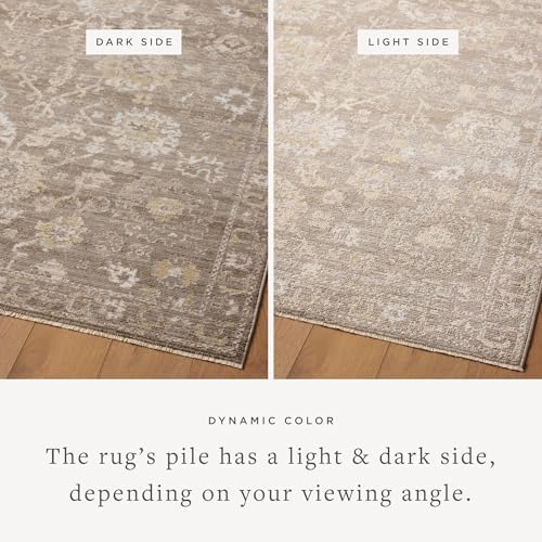 Loloi Magnolia Home Pace Taupe/Wheat 5'-3" x 7'-6" Area Rug