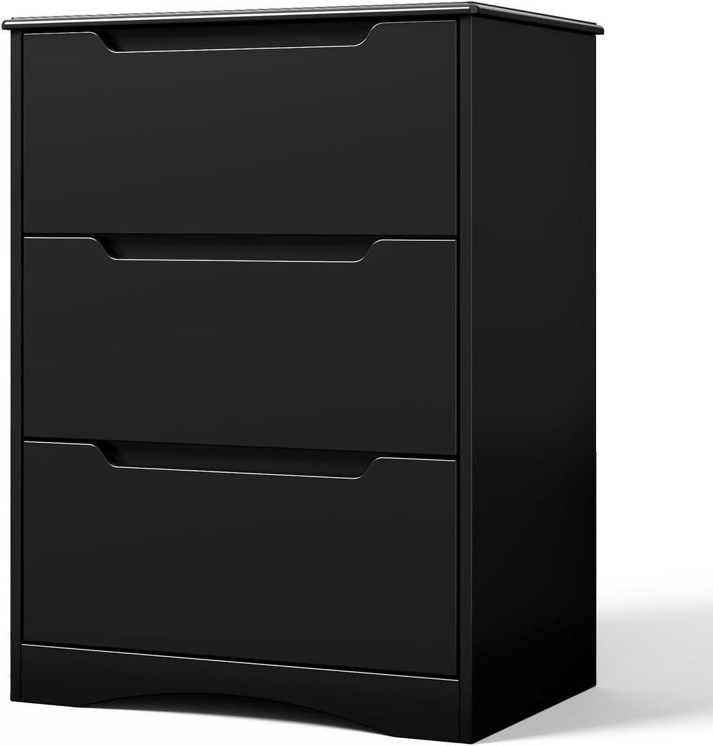 Gizoon 3 Drawers Chest, Bedroom Drawer Dresser with Large Storage Capacity