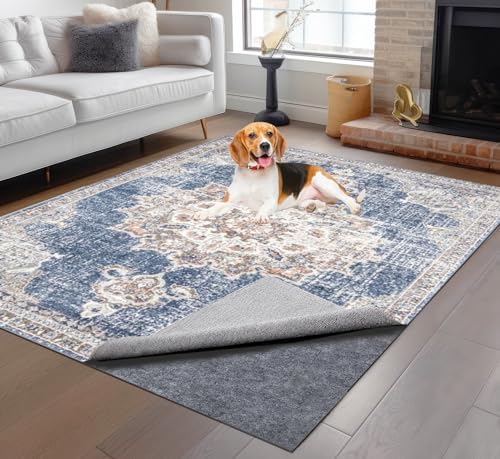 Non-Slip Rug Pads 8 x 10 ft, 100% Waterproof Extra Large Area Rugs Non Skid R...