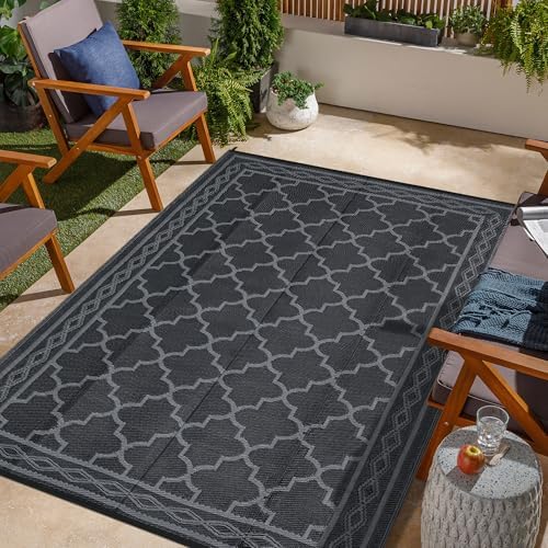 GarveeLife 10x20 Outdoor Rug Waterproof for Patio Decor, Foldable Reversible ...