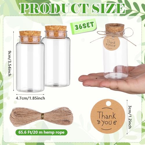 36 Packs Plant Propagation Stations with Hole Lid Clear Plastic Cultivation B...