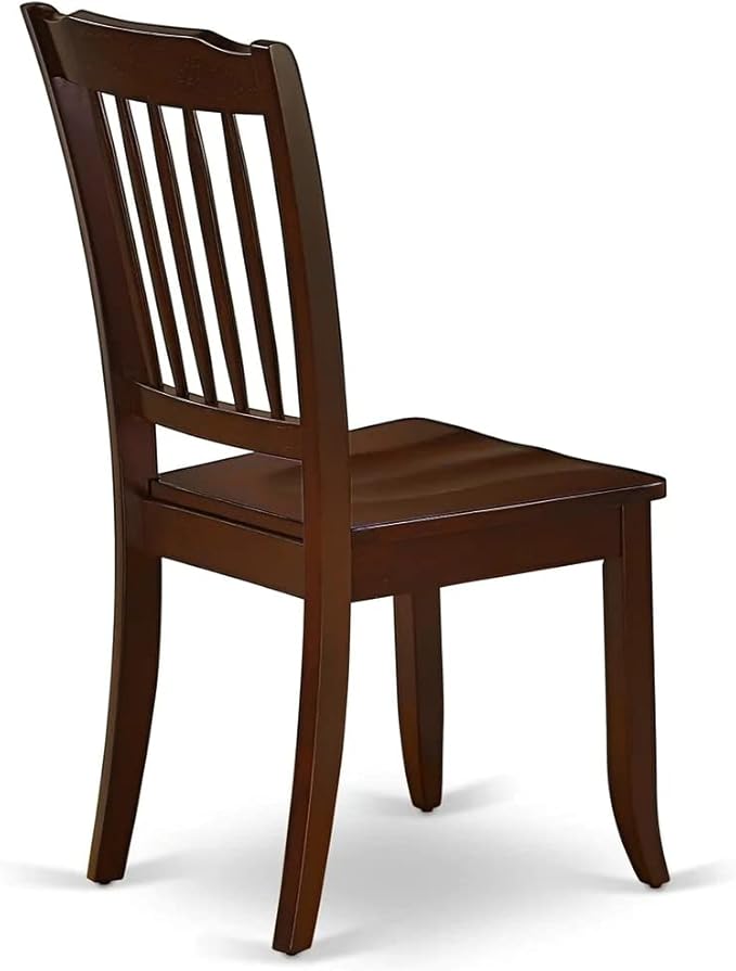 East West Furniture MZDA5-MAH-W 5 Piece Kitchen Table & Chairs Set Includ...
