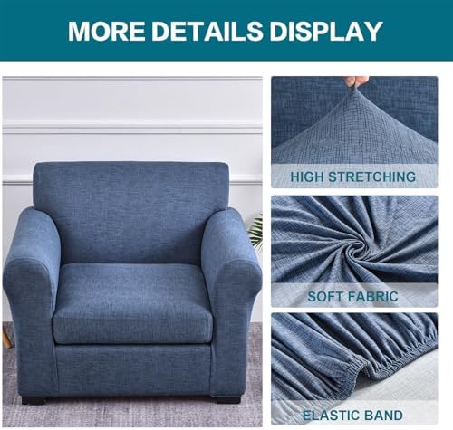 KRFOONN 2 Piece Chair Covers Armchair Sofa Couch Slipcover, Small, A1