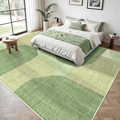 Large Area Rugs 8x10 for Living Room Mid Century Modern Washable