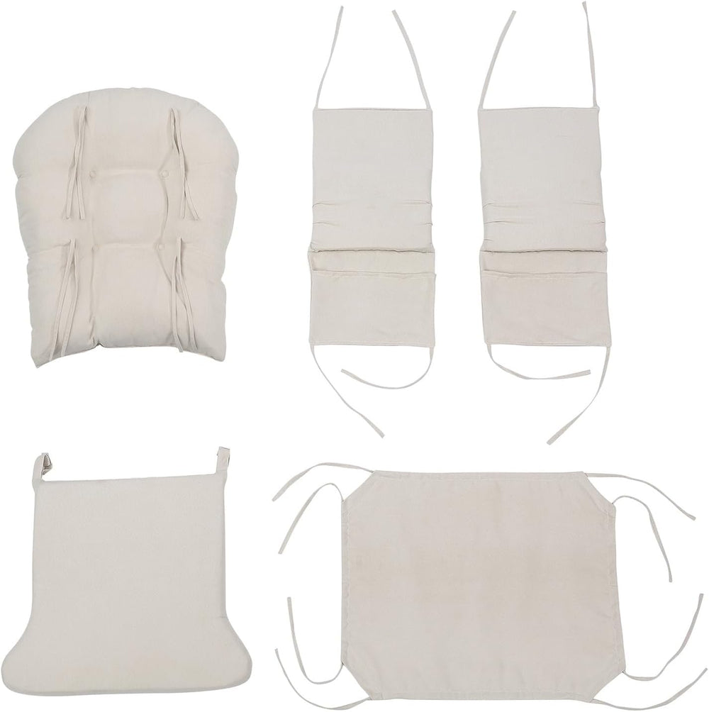 5Pcs Glider Rocker Cushions Set - Velvet Glider Rocker Replacement Cushions w...