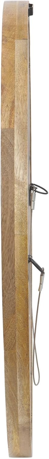 Christopher Knight Home Solis 23.50" H Round Wall Mirror, Mango Wood Wal...