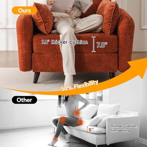 Rexulqo Oversized Accent Chair with All Seats Storage,Comfy Living Room Chair...